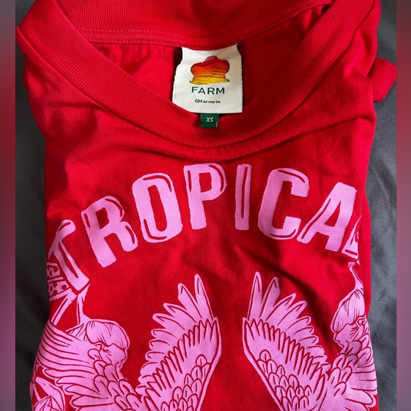 FARM Rio Red Sleeveless Boxy Muscle Tee - Picture 6 of 9